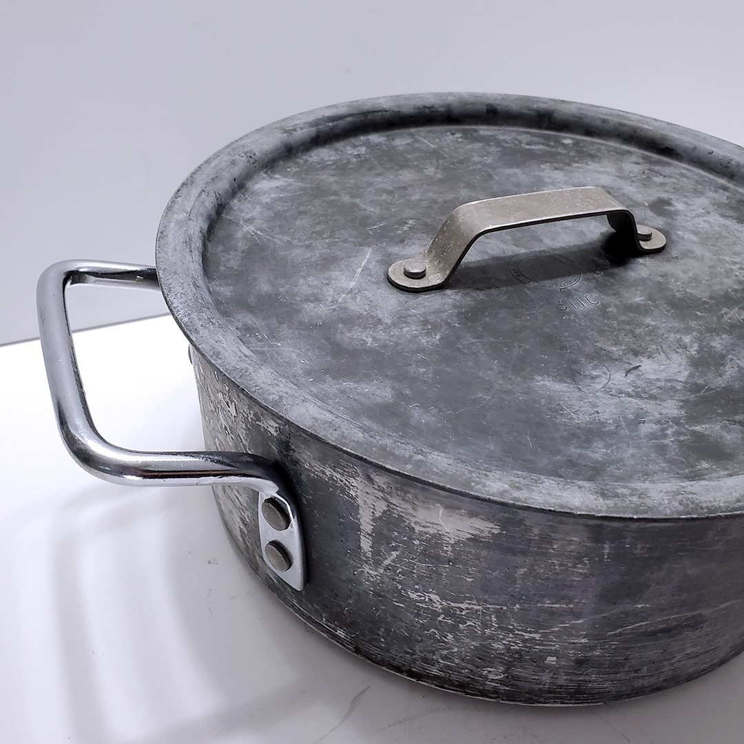Vintage Commercial Anodized 5 Qt With Lid NSF 8785 Pre-Calphalon Rare