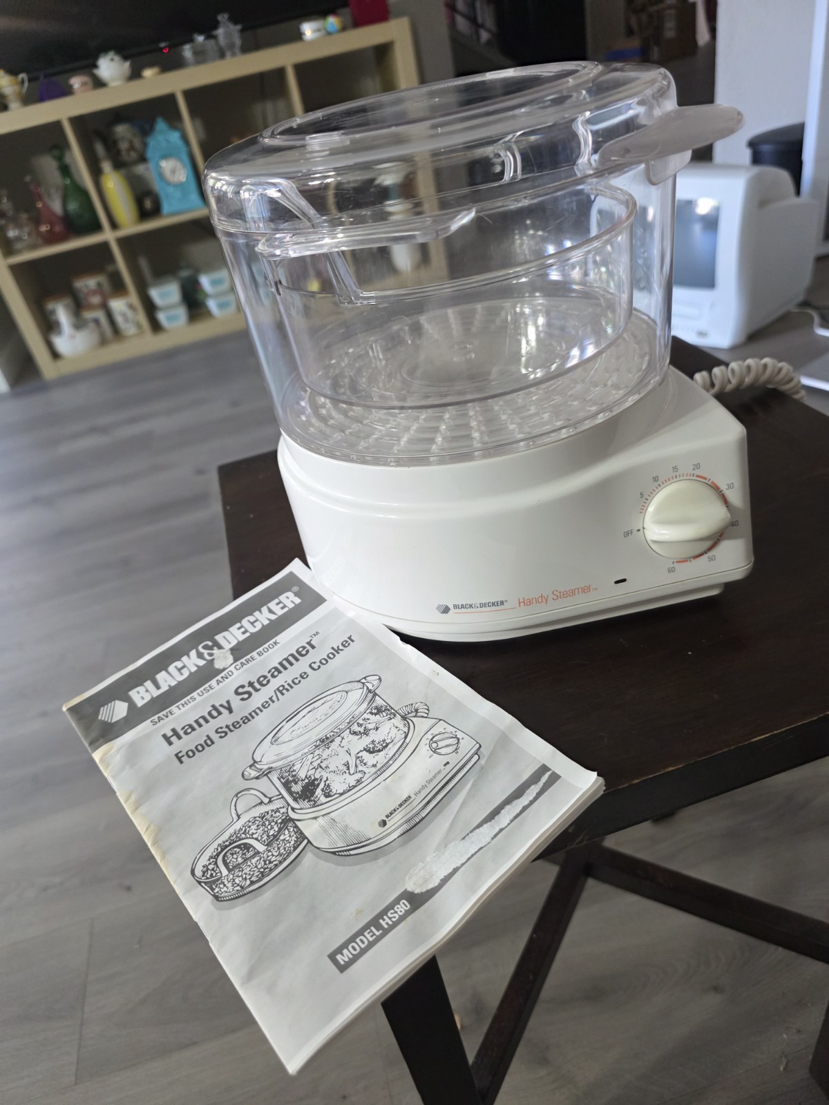 Vintage Black & Decker HS80 Handy Steamer Food Steamer/Rice Cooker Original Box