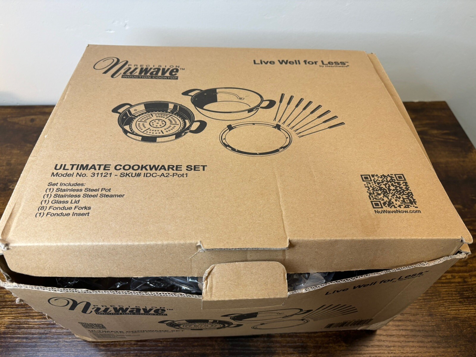 Precision Nuwave Induction Cooktop 12 Pc Ultimate Cookware Set 31121 Steamer