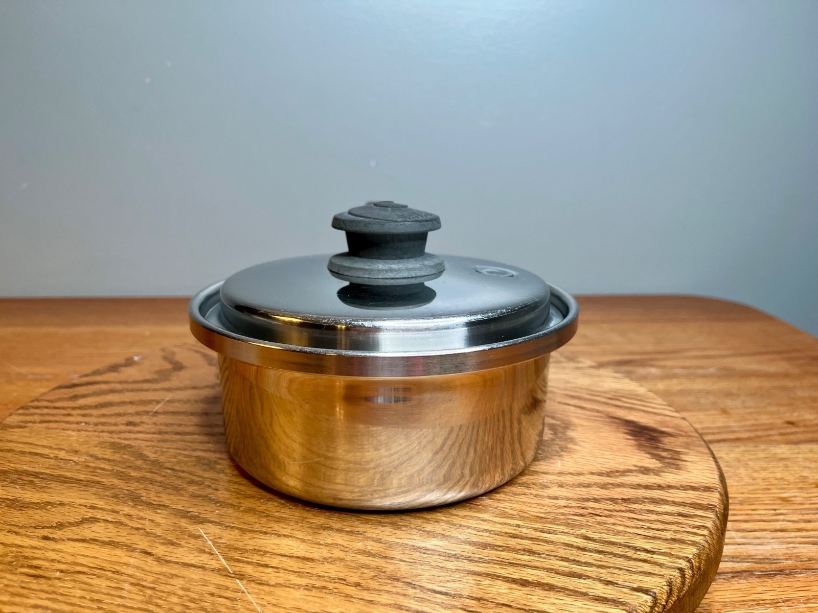 Vintage 1 QT Saladmaster T304S Surgical Stainless Steel Saucepan with Vapo Lid