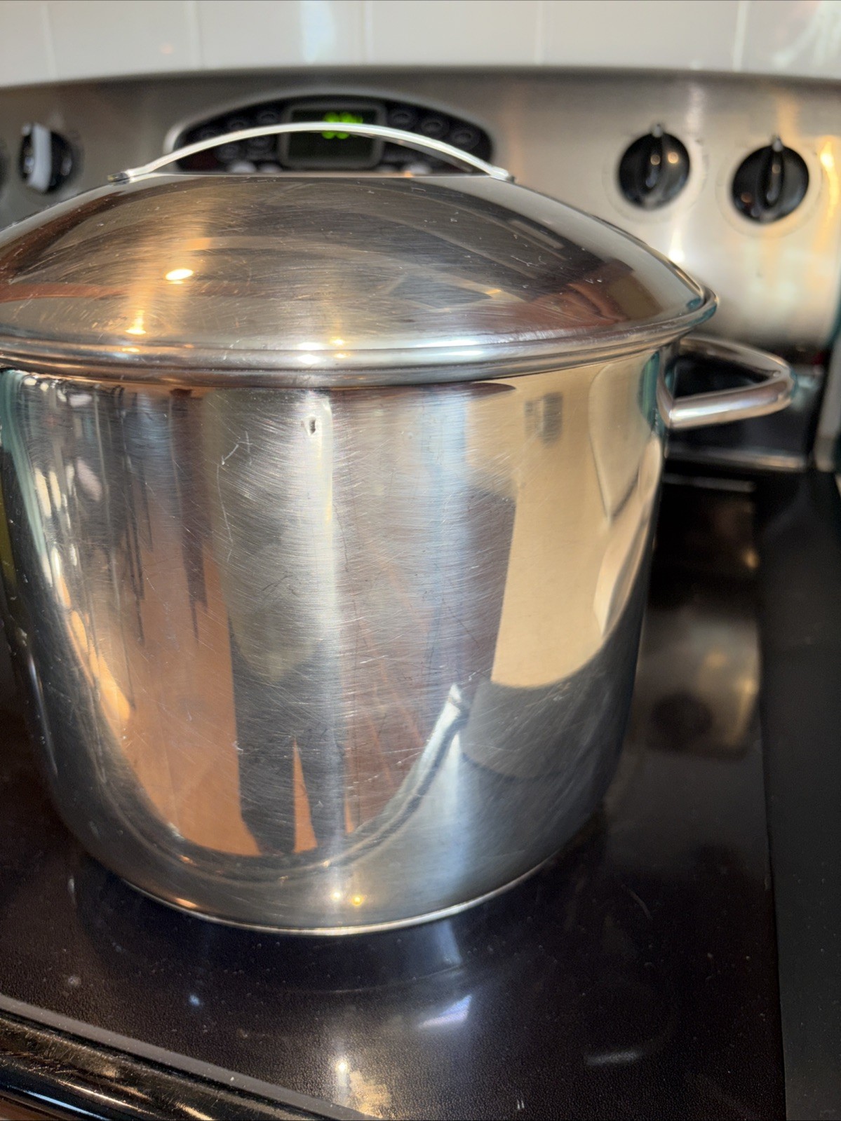 Barazzoni 6 Qt Stock Pot Stainless Steel Made In Italy