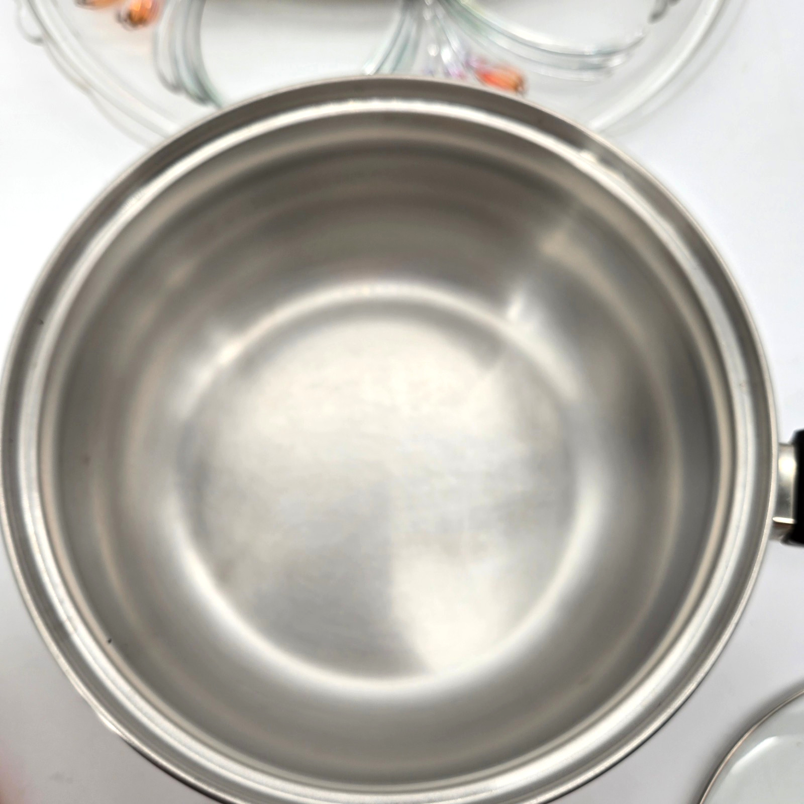 Oster Stainless Steel Pot w/Glass Vented Lid Cooking 2 Qt Sauce Pot.