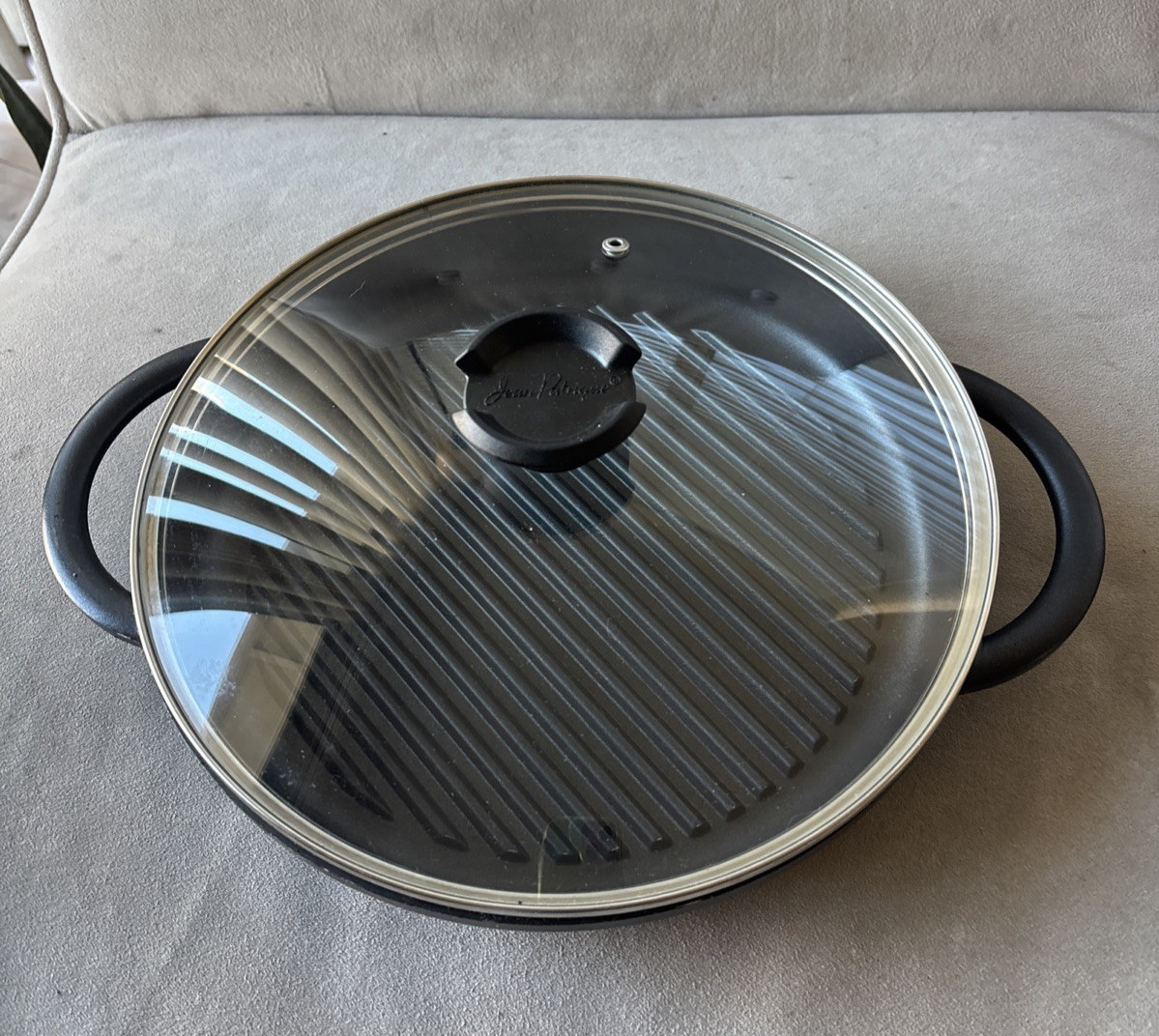 Jean-Patrique The Whatever Pan Cast Aluminum Griddle Grill for Stove Top 10”