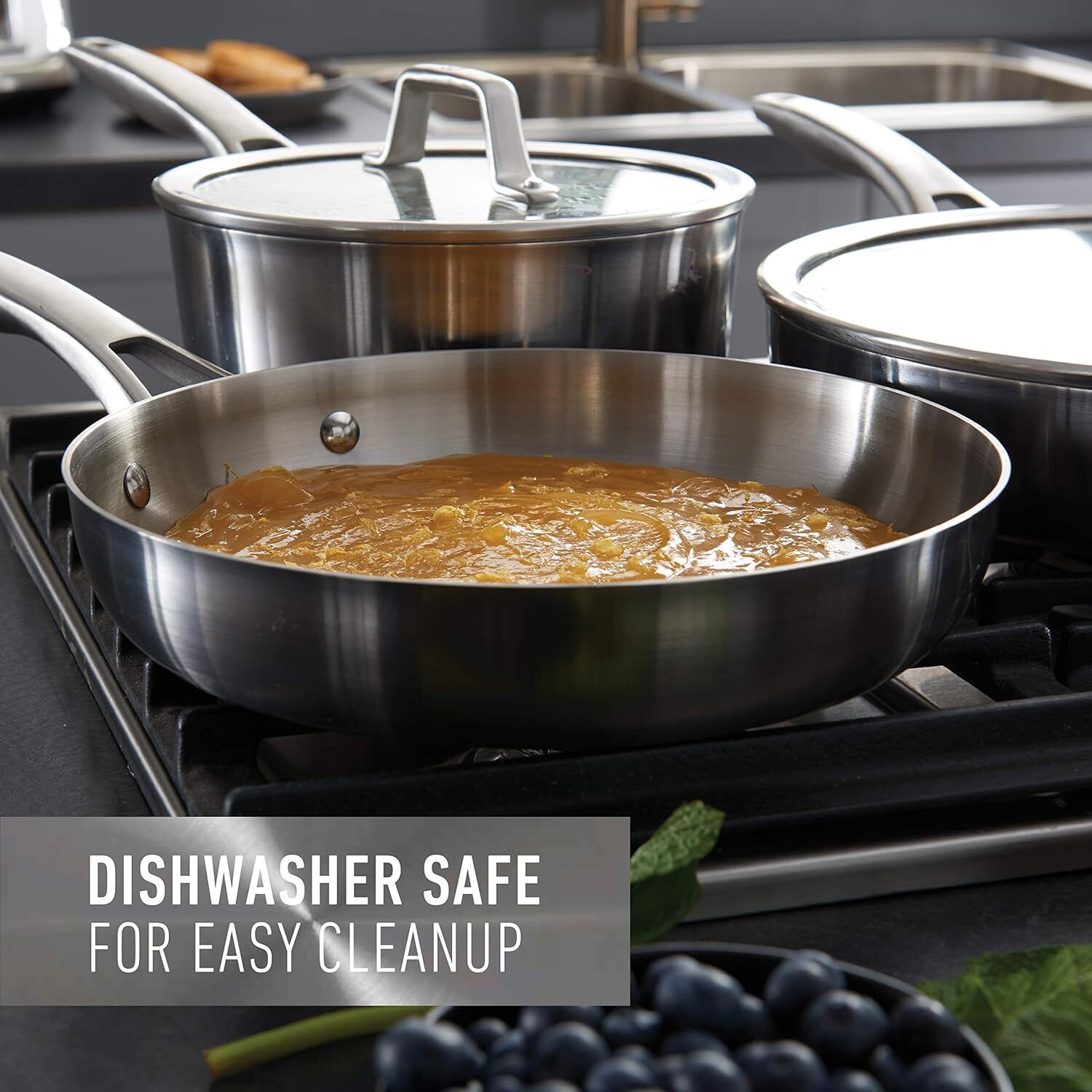 Calphalon Stainless Steel 11-Piece Cookware Pots & Pans Set w/ Stay Cool Handles