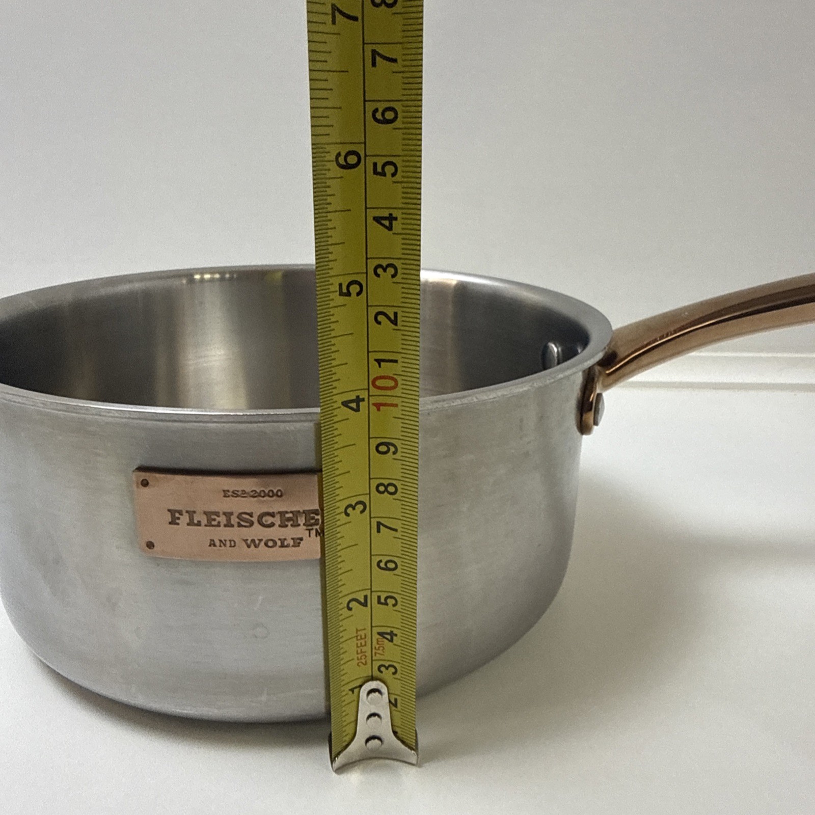 Fleischer & Wolf ES2000 Tri-Ply Stainless Steel Copper Pot & Pan Set 7 Pc