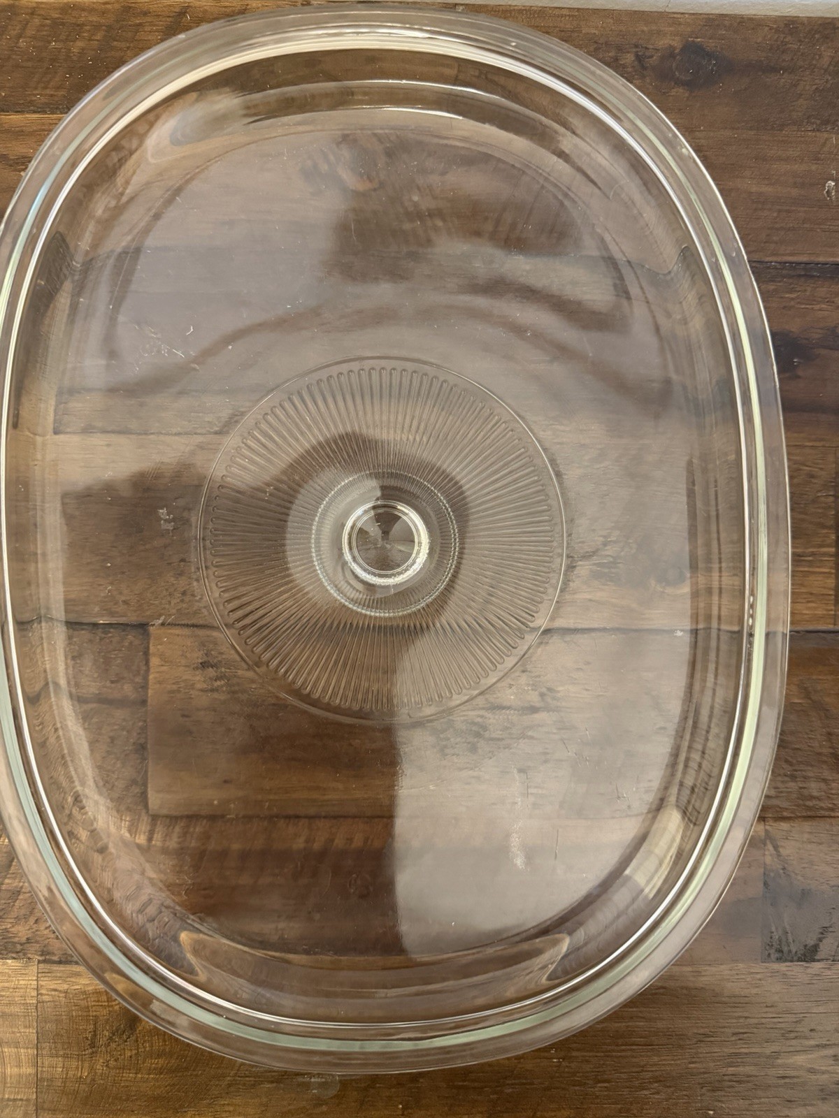 Vintage Pyrex Replacement Lid DC1.5C Clear Glass Ribbed Center