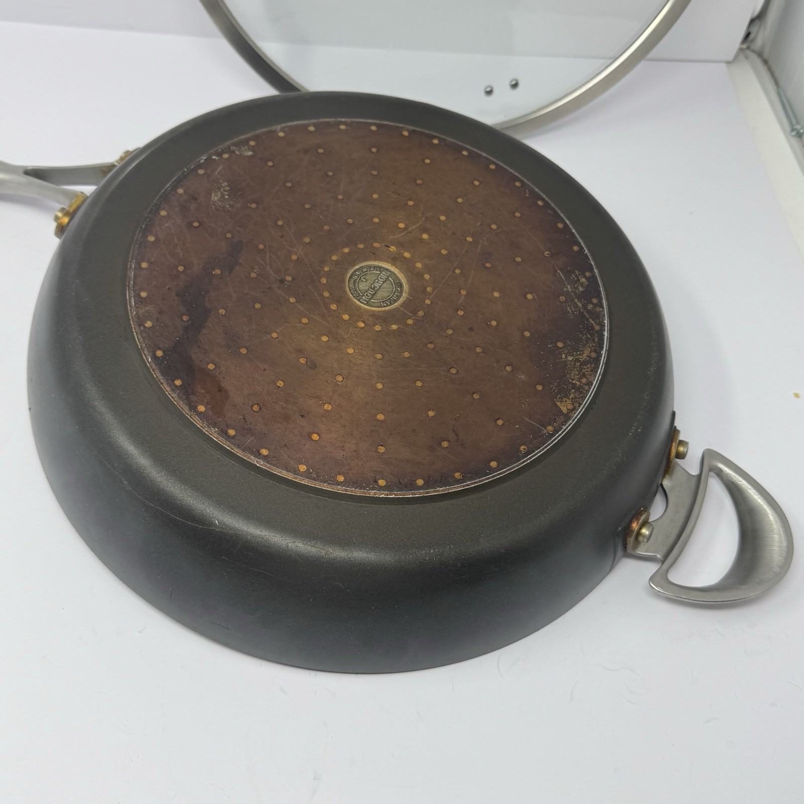 SCANPAN INDUCTION J SKILLET Frying Pan With GLASS LID 12 3/4″ Made In Denmark