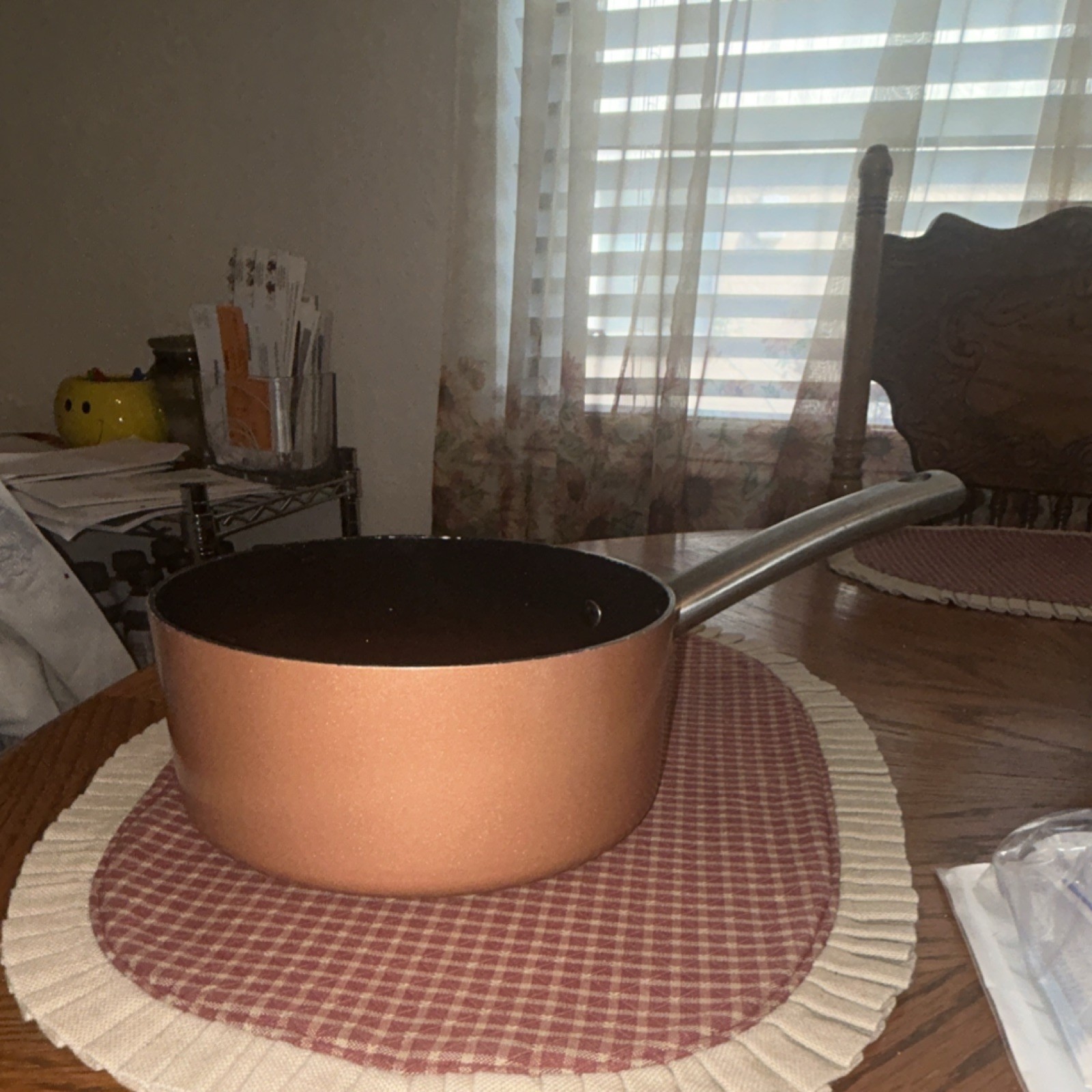 Copper Chef Diamond 2.3 qt Aluminum Non-Stick Saucepan, Induction, Copper