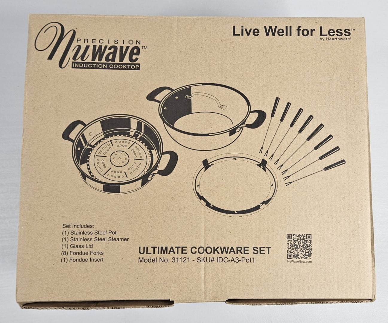Nuwave Precision Induction 31121 Stainless Steel Ultimate Cookware Steamer