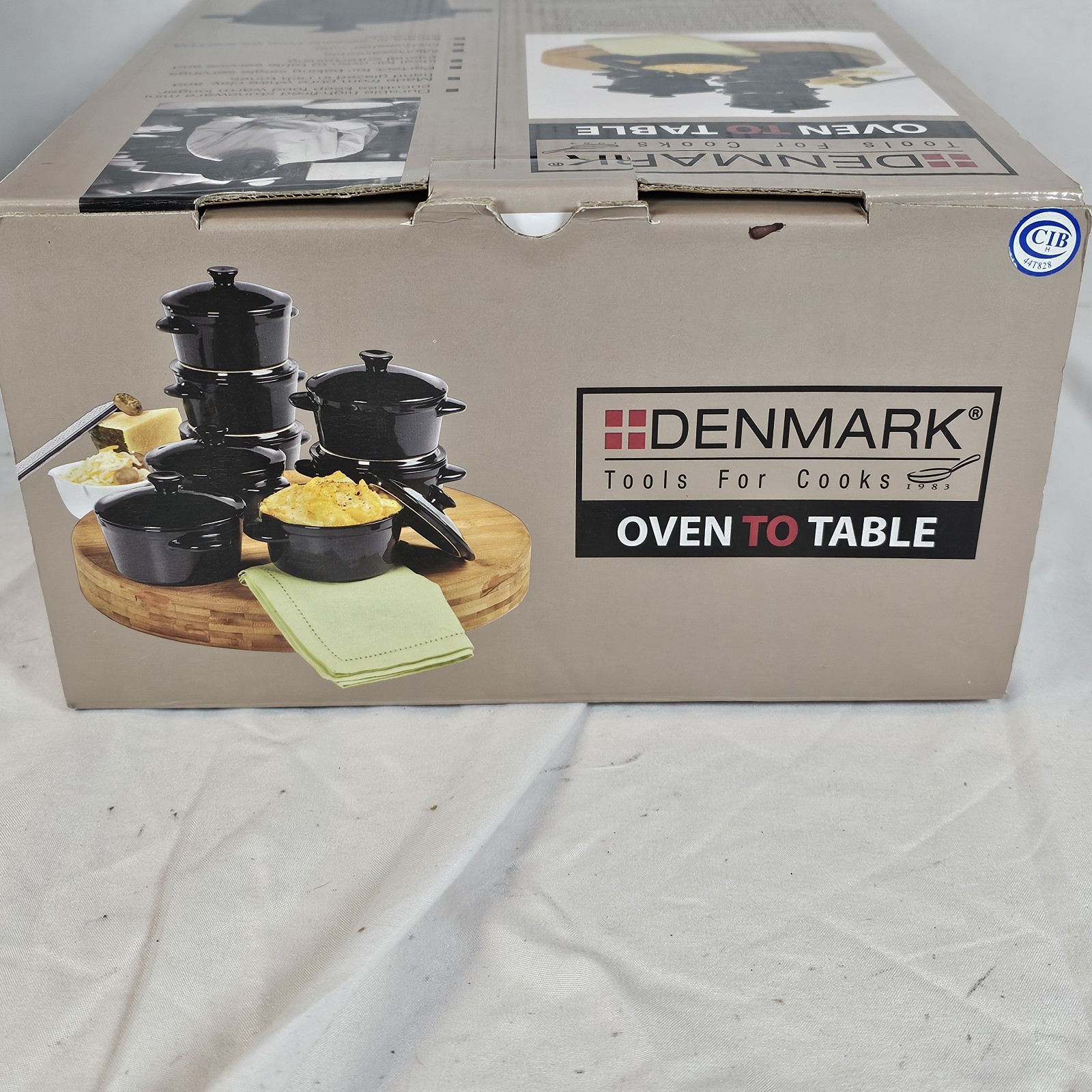 Denmark Tools For Cooks Oven To Table Set 8 Glazed 10oz Stoneware Cocottes BLACK