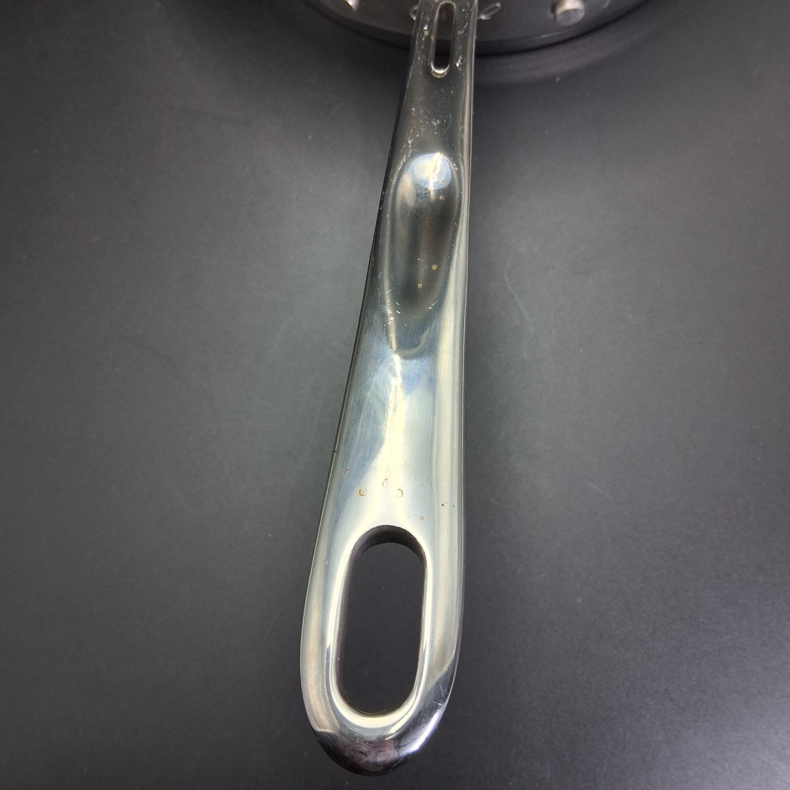 Emeril 2 Qt Stainless Steel Saute Pan w Lid Wide Shallow Riveted Handle