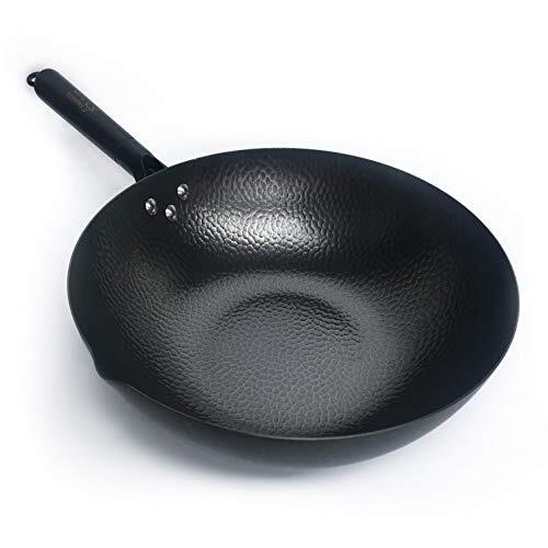 Carbon Steel Wok for Electric, Induction and Gas Stoves USA.