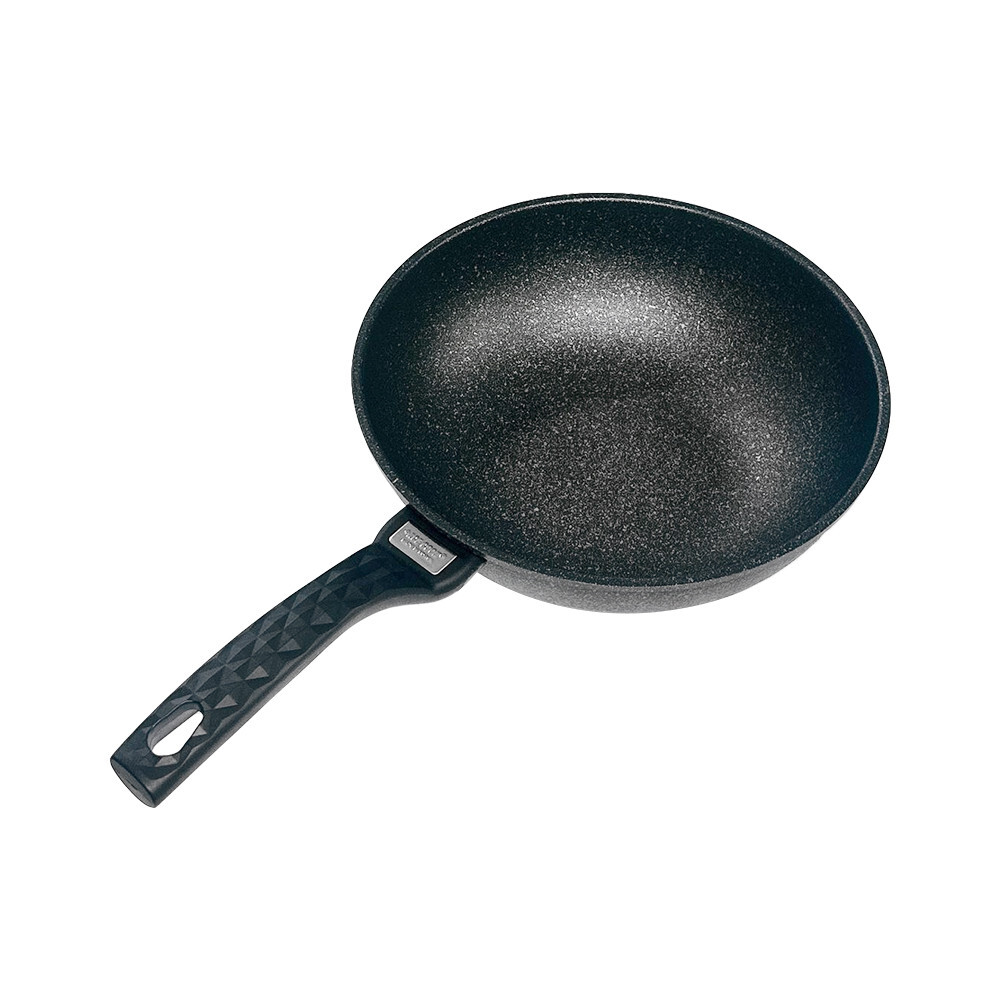 |MADE IN KOREA| 11″ 5 Layer Marble Coating Wok Non-Stick Cooking Frying Pan Pot