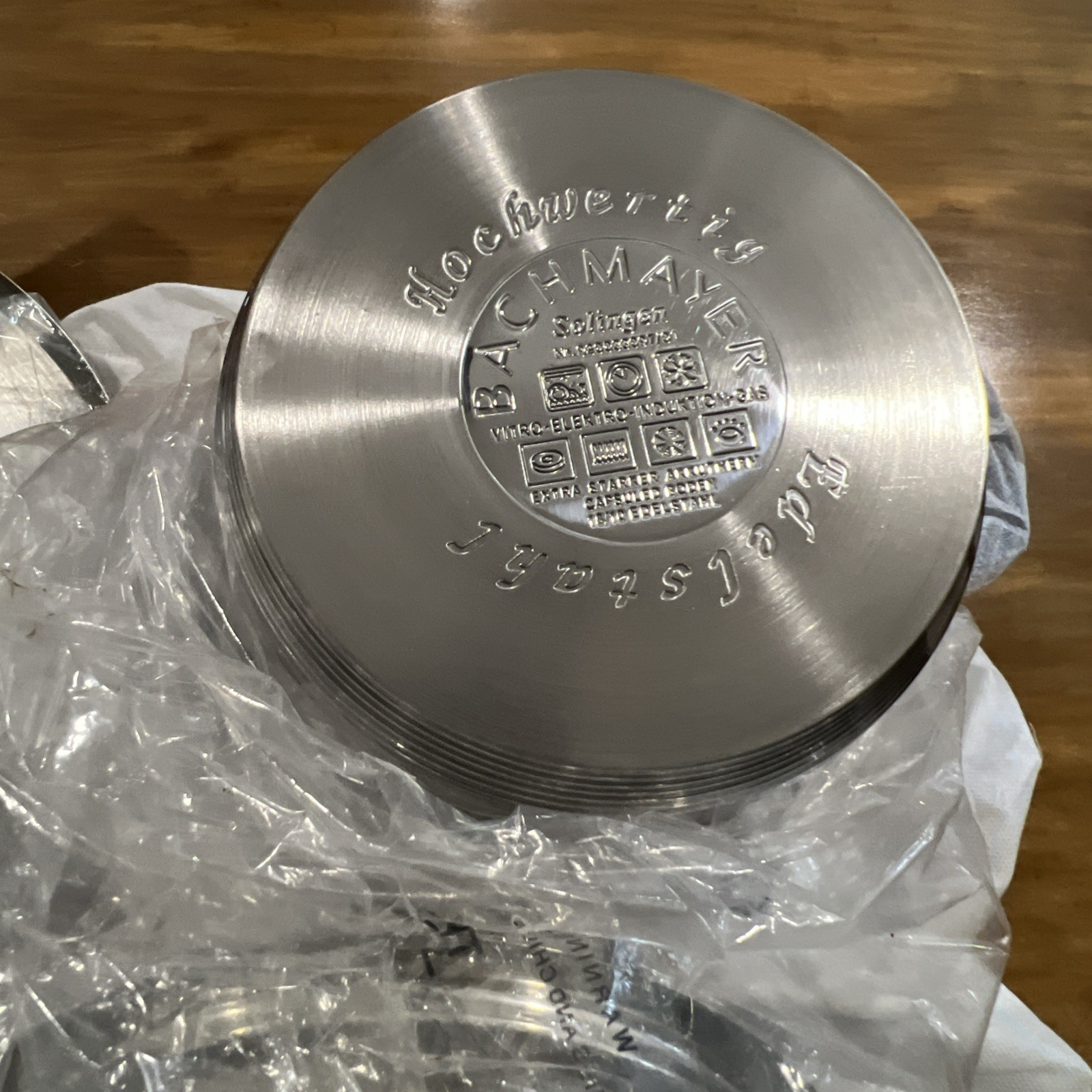 8 Pc Bachmayr Solingen Stainless Steel Pan Induction