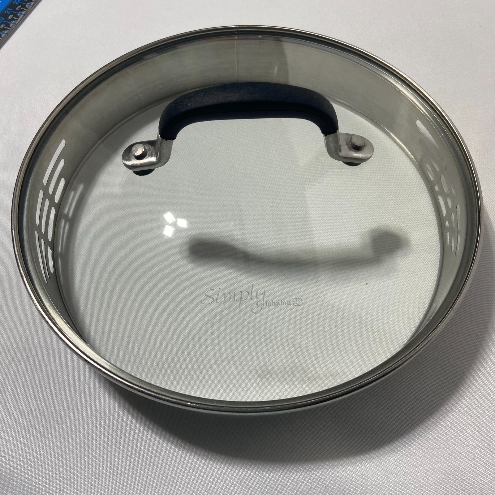 Simply Calphalon Strainer Replacement LID ONLY Inside Rim 7 1/2″ Outside 8 1/8″