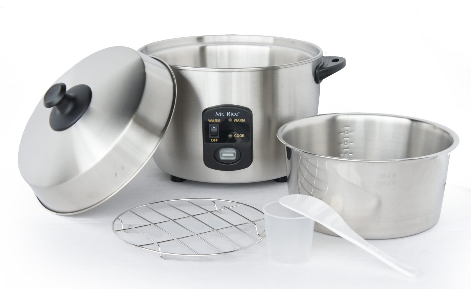 Sunpentown SPT Rice Cooker and Steamer 10 Cups Stainless Steel – SC-889