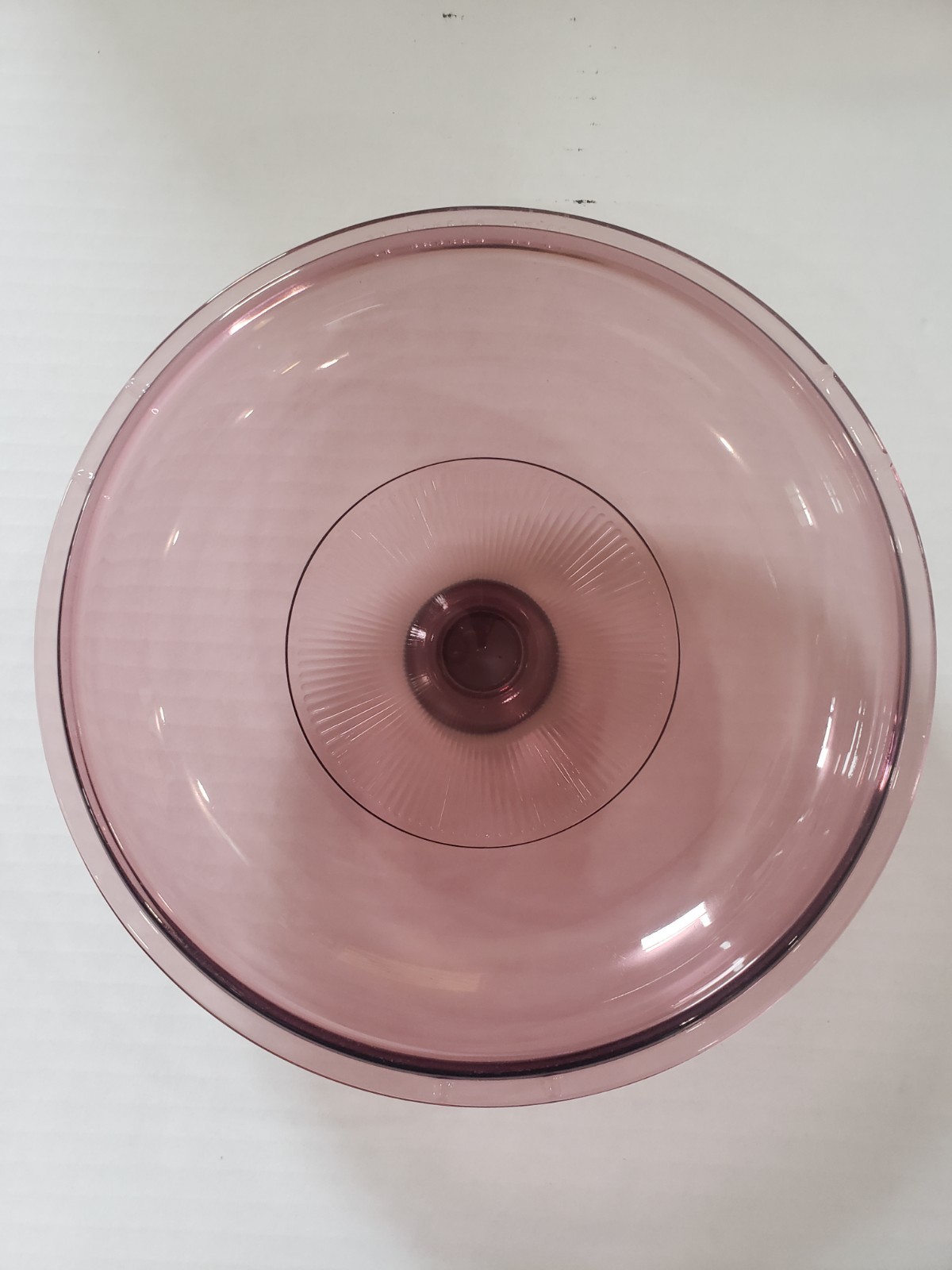 Corning Visions Cranberry 2.5L Saucepan Pot w/ Glass Lid, USA Vintage Cookware