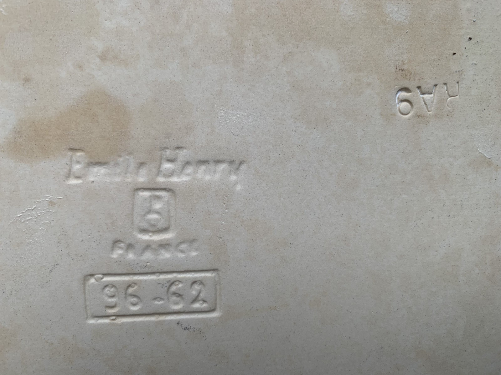 Emile Henry Almond Lasagna Roaster Baking Pan # 96-62 France Modele Depose
