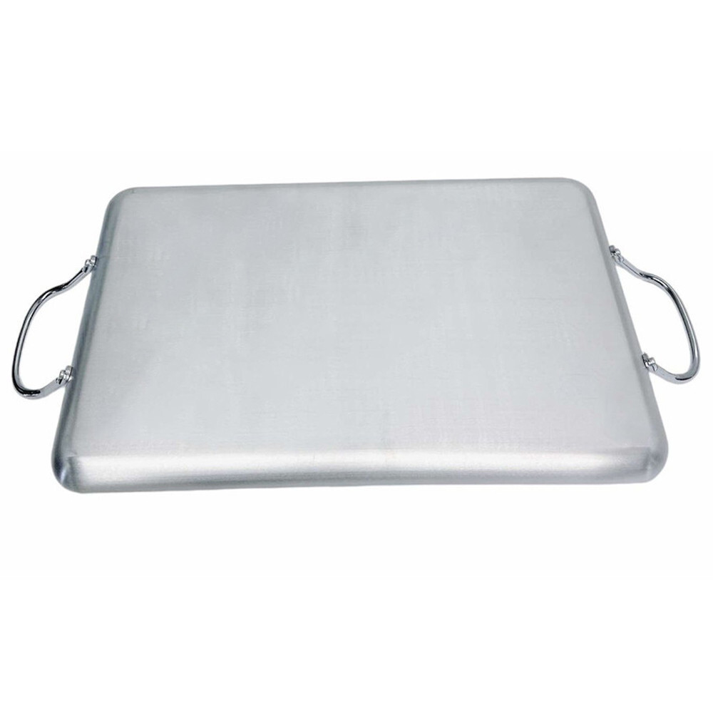 Aluminum Double Burner Non-Stick Griddle 19″x11-1/2″, Compatible W/ All Cooktops