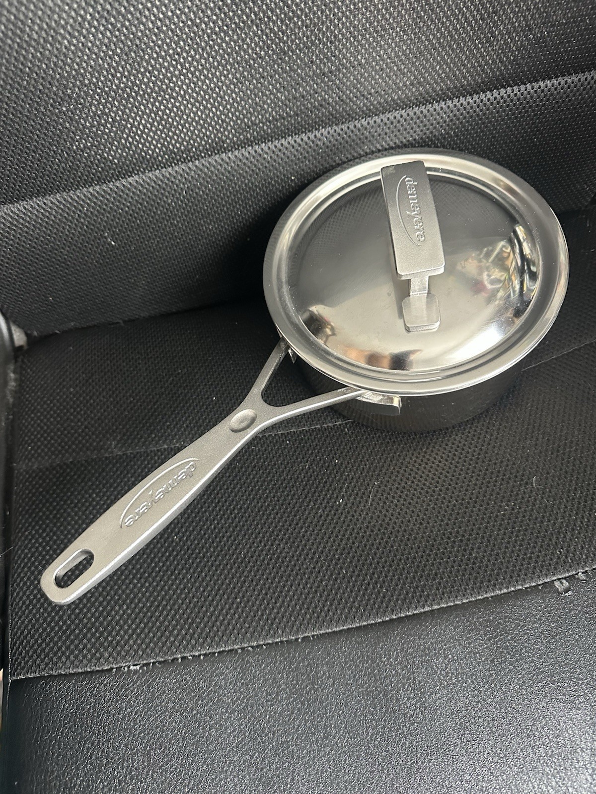 Demeyere Industry 5 Sauce pan with lid, 18/10 Stainless Steel 2.3q