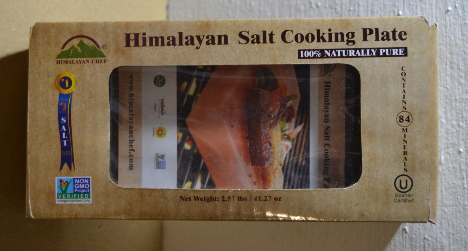 Himalayan Salt Cooking Block 8″ x 4″ x 1″ Perfect for Grilling Cooking Cutting