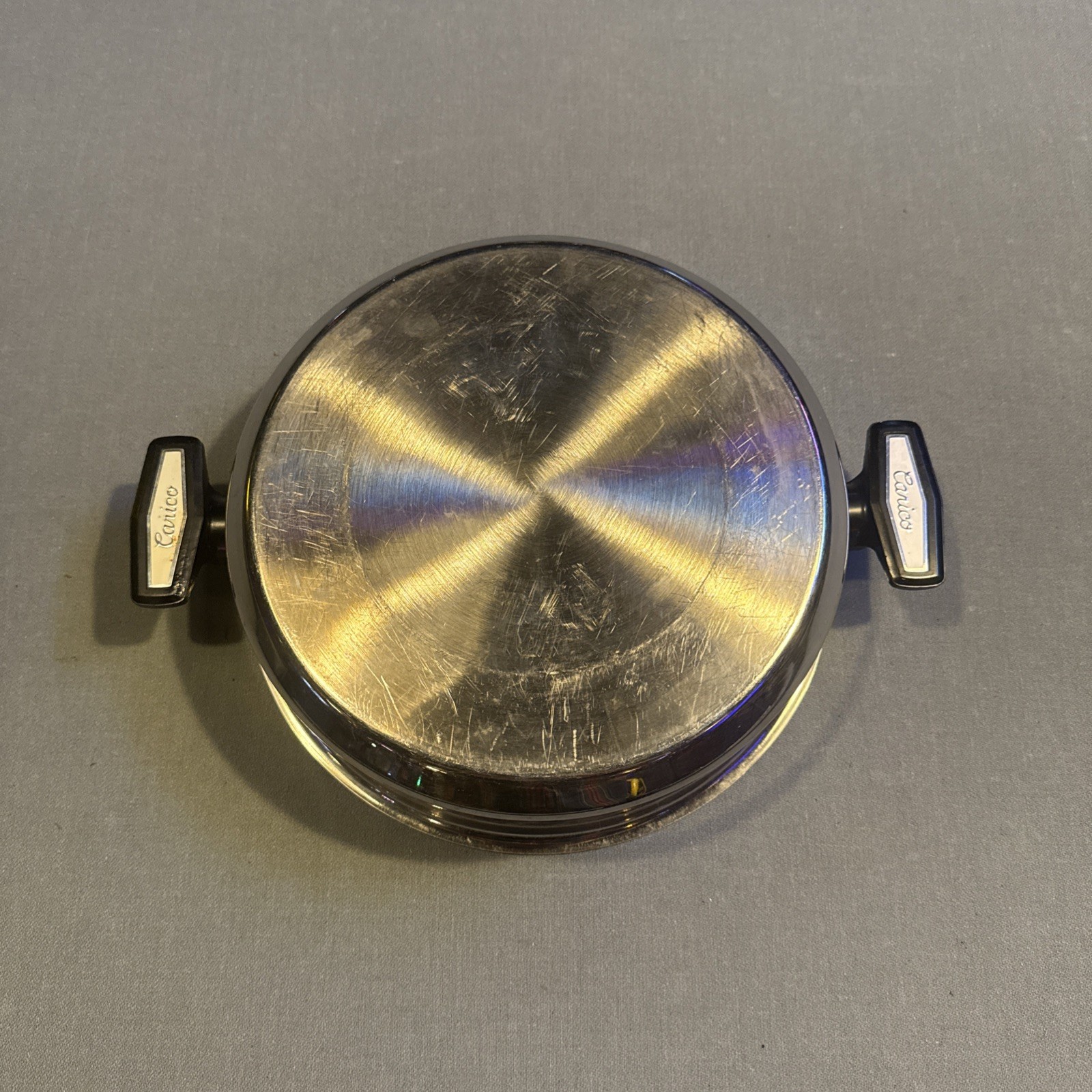 Vintage Carico Ultra Tech ll Stainless Steel 11″ Skillet Dome Lid ONLY