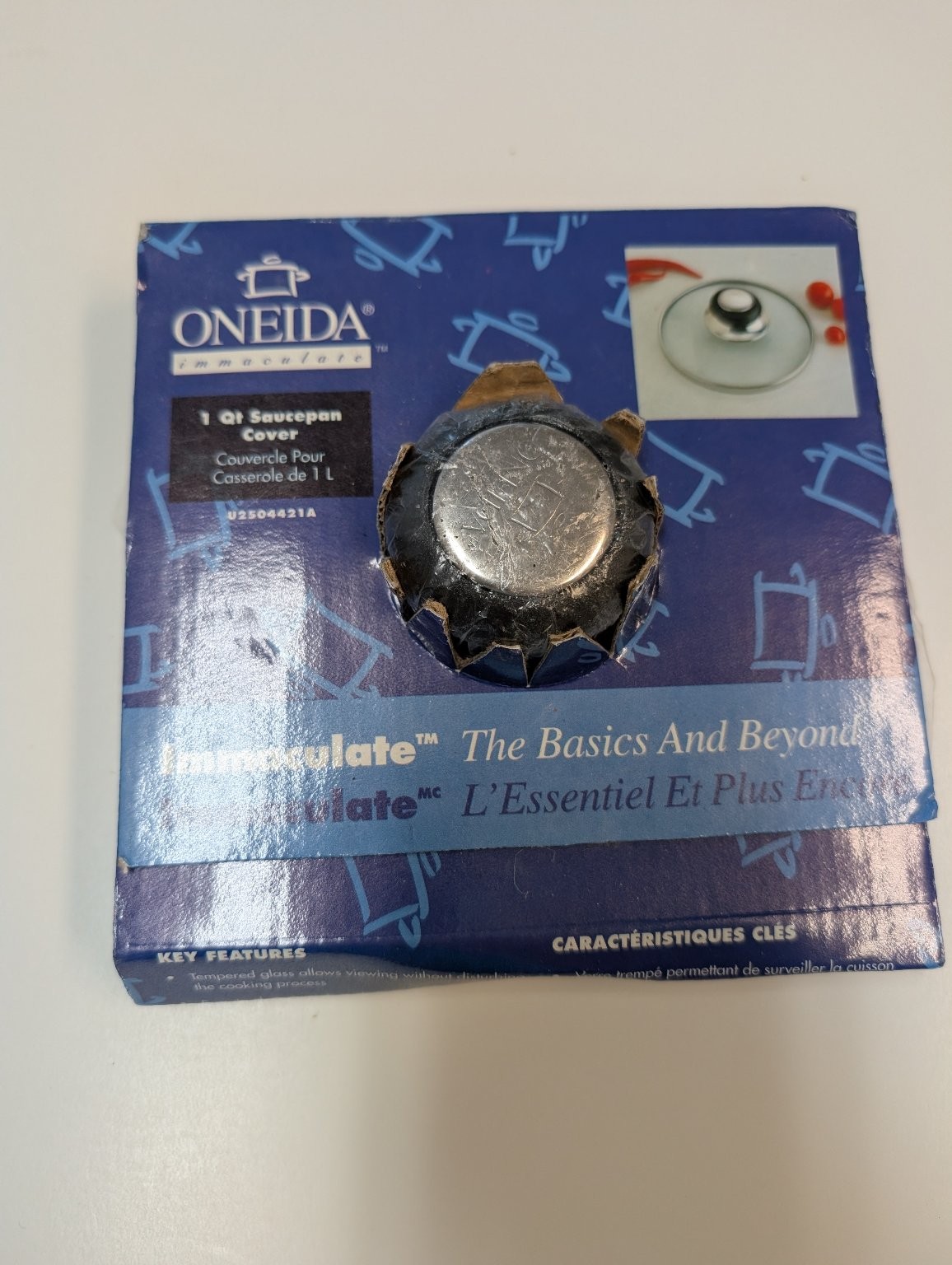 Oneida Immaculate 1 Qt Saucepan Cover Lid Replacement Handle Cookware NEW