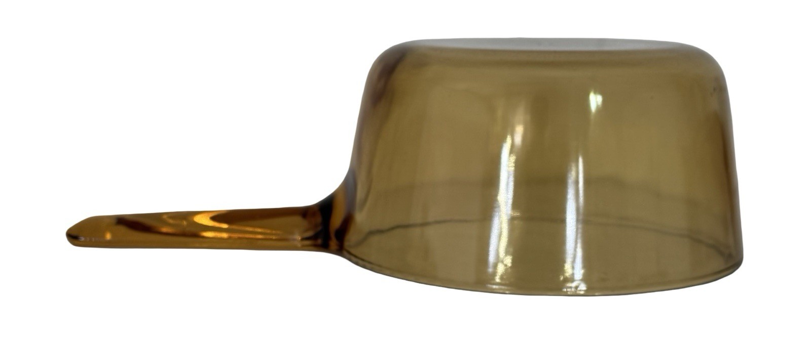 Vintage Corning Vision Ware Amber Glass Saucepan 1.5L w/ Pyrex Lid Cookware Pot