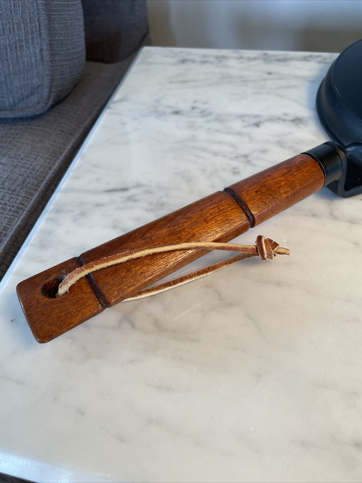 Vintage NORDIC WARE Crepes ‘N Things Crepe Pan Wooden Handle Black Cast Aluminum