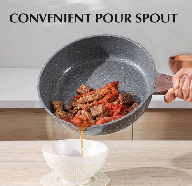 SENSARTE 13PC Nonstick Cookware Set Swiss Granite Induction