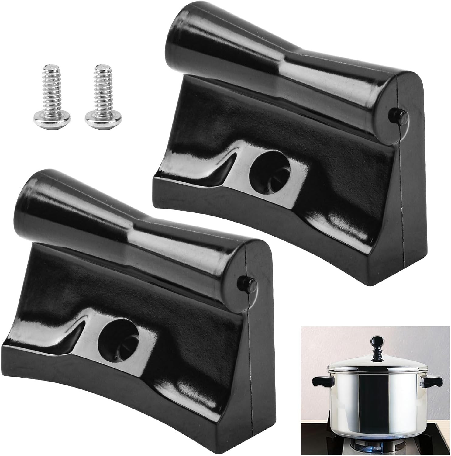 2PK FOR SALADMASTER PRE 1994 RPL SIDE HANDLE FOR 3QT & 4QT POT 18-8 STAINLESS W