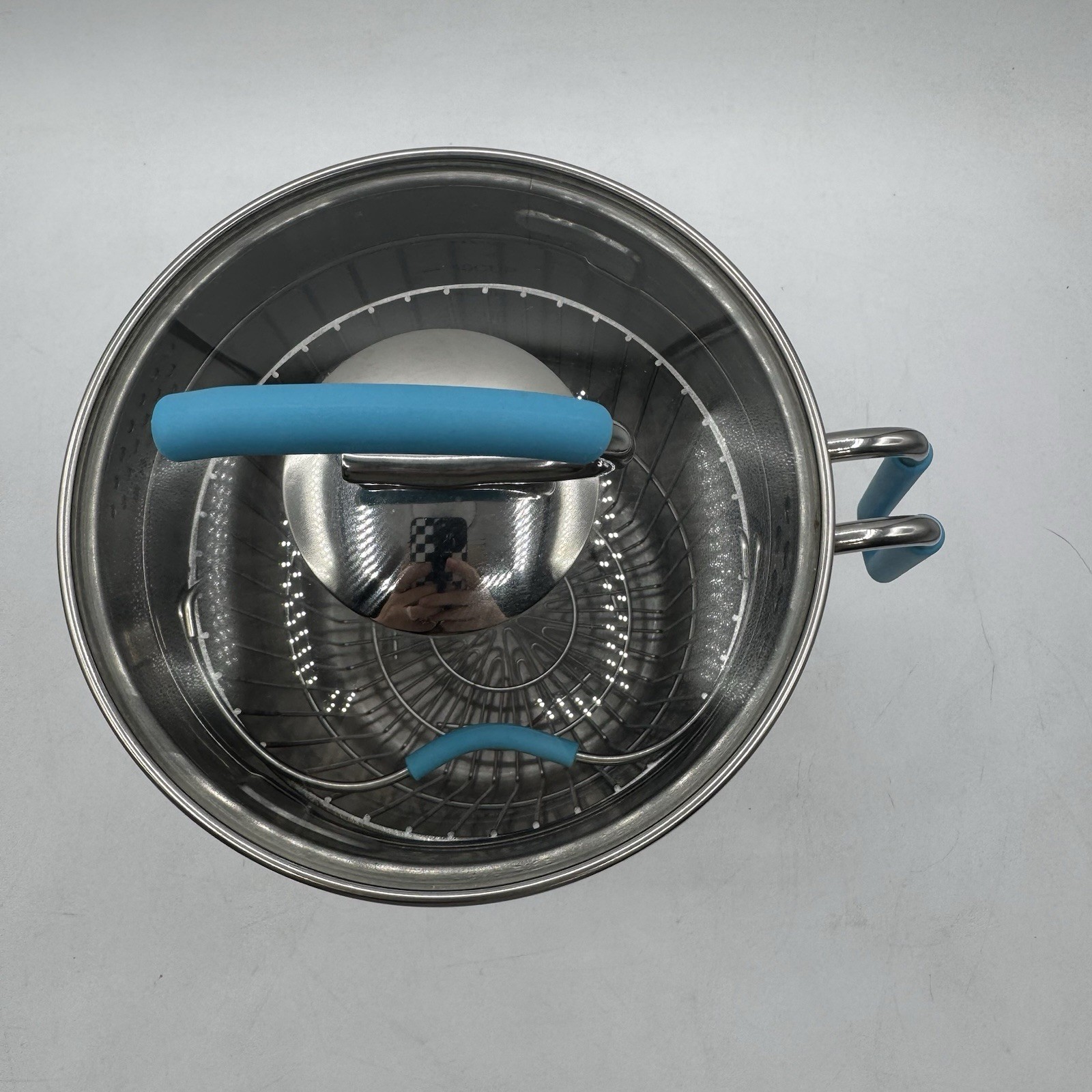 Kuhn Rikon Teal 4th Burner Pot Asparagus steamer Corn Cob Steamer With Basket