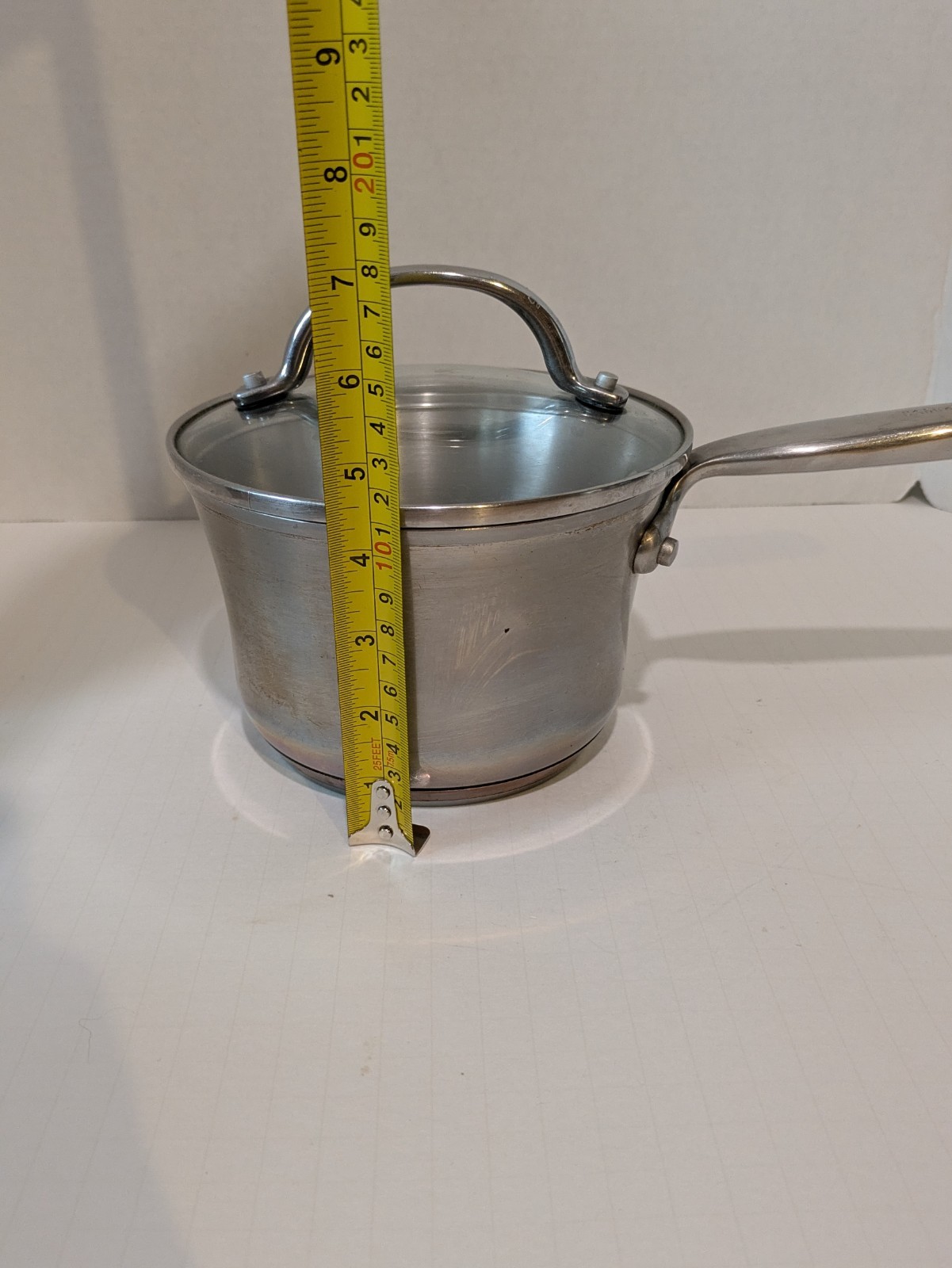 KitchenAid 1-3/4 Qt Stainless Steel Saucepan Lid 3-Ply Copper Base Induction