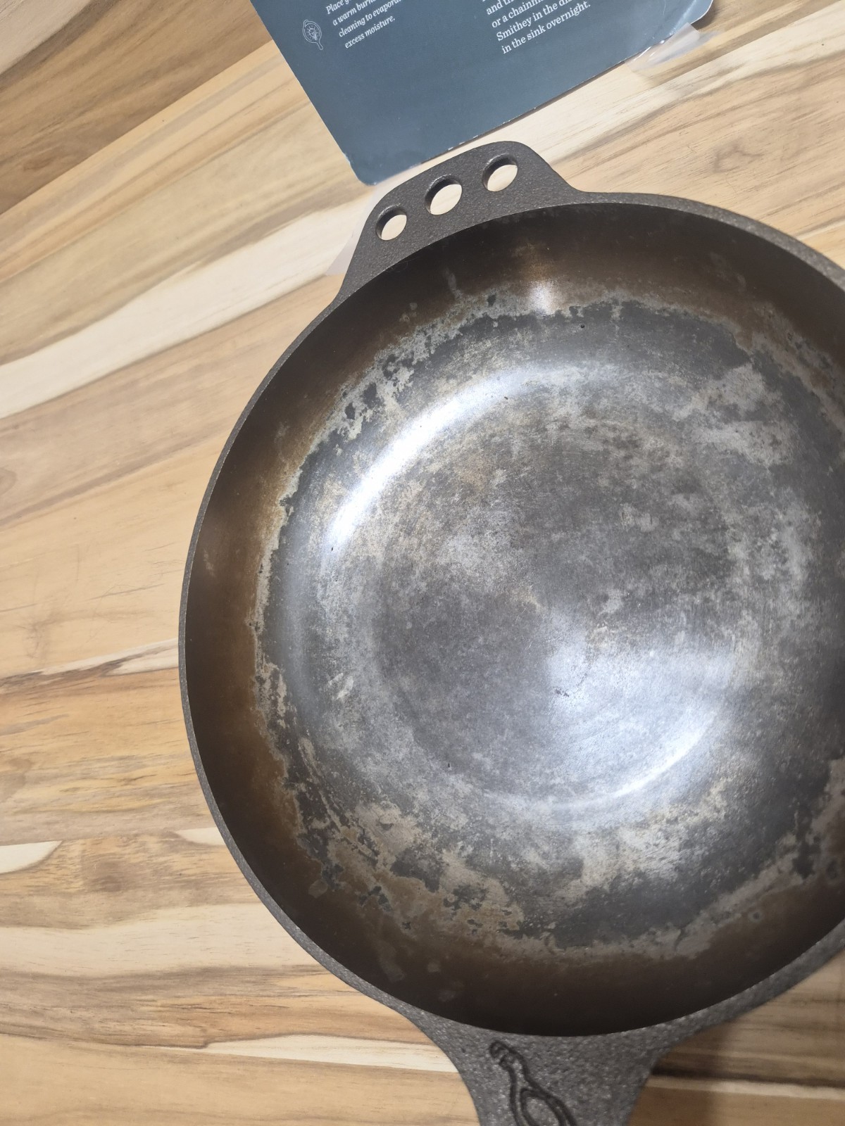 Smithey Ironware Co. No. 8 Chef Skillet Cast Iron Smooth Interior US Made