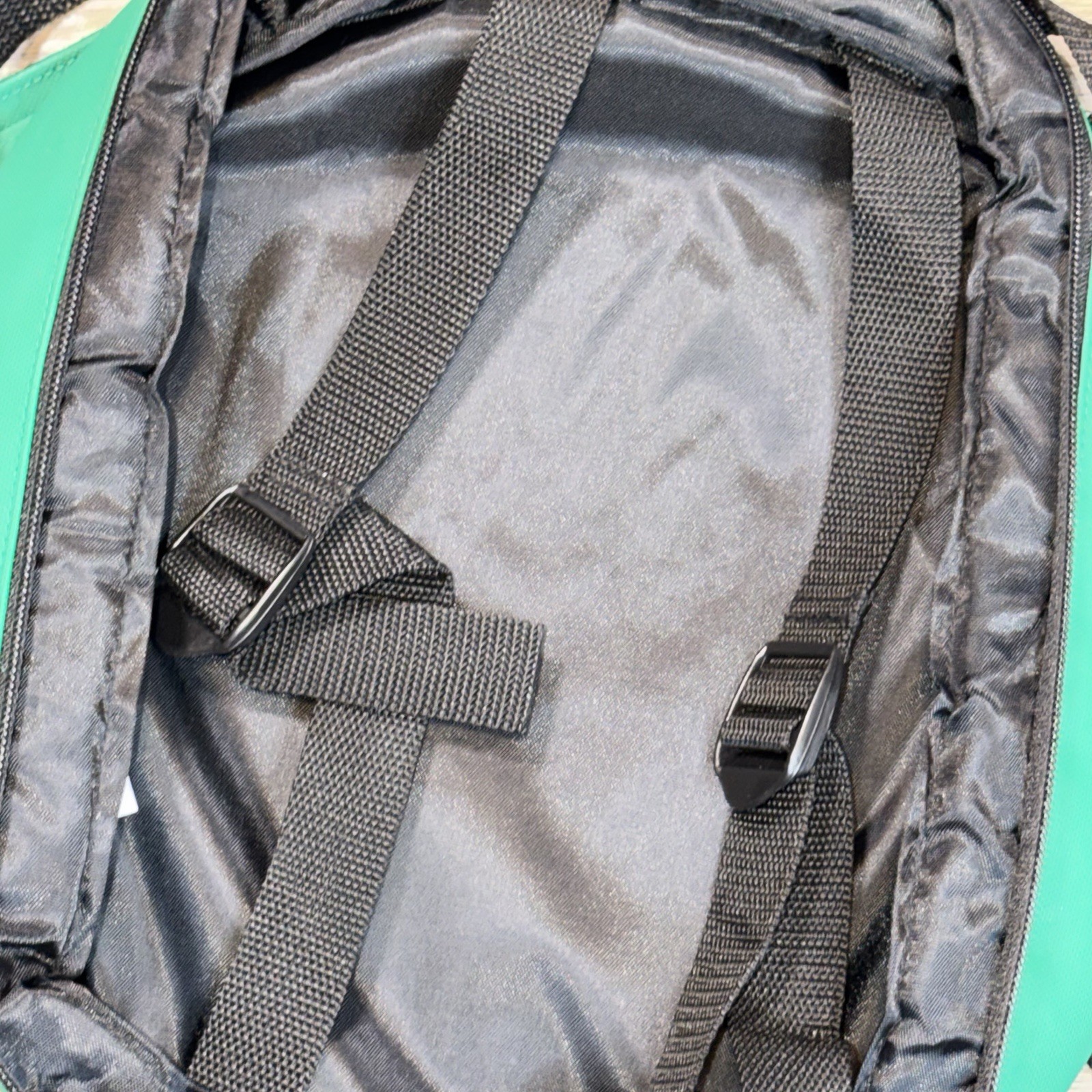 VTG Anchor Hocking Green Insulated Tote Bag Zippered Closure Strap Cold Hot Food