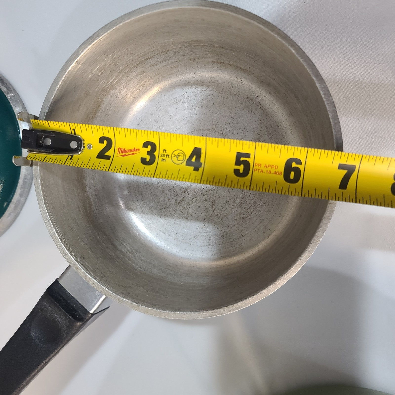 Vintage Club Dutch Oven Stock Pot 4 Qt Avocado Green / Dark Teal SaucePan W/Lids