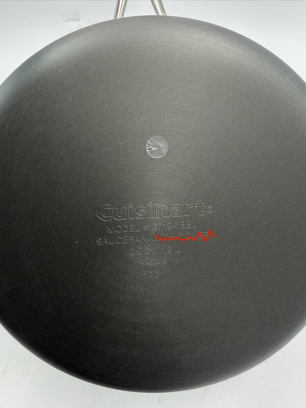 CUISINART NEW POT AND PANS SET W/ LIDS INDUCTION HARD ANODOZIED NON STICK
