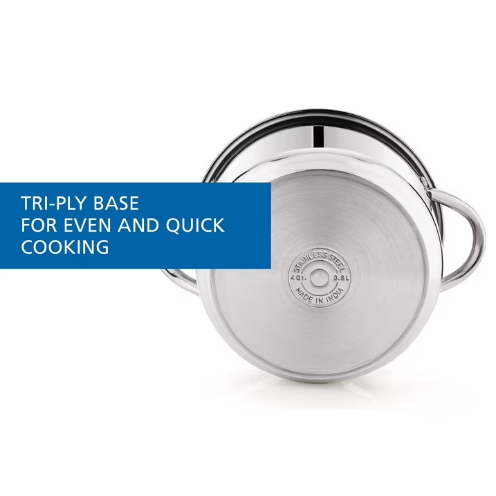Mainstays Stainless Steel 4-Quart Steamer Pot with Glass Lid, Induction Compatib