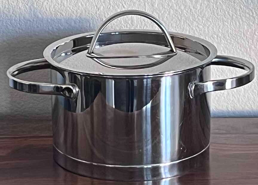 Masterclass Premium Cookware 2 Qt. Stockpot & Lid 18/10 Polished Stainless Steel