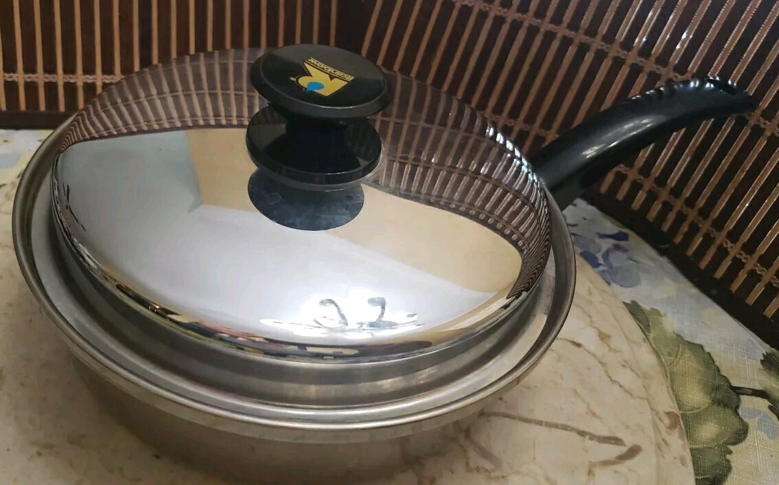 VTG RAINBOW SAUCE PAN POT COOKING SYSTEM 8″ LID SURGICAL STAINLESS STEEL 🇺🇸