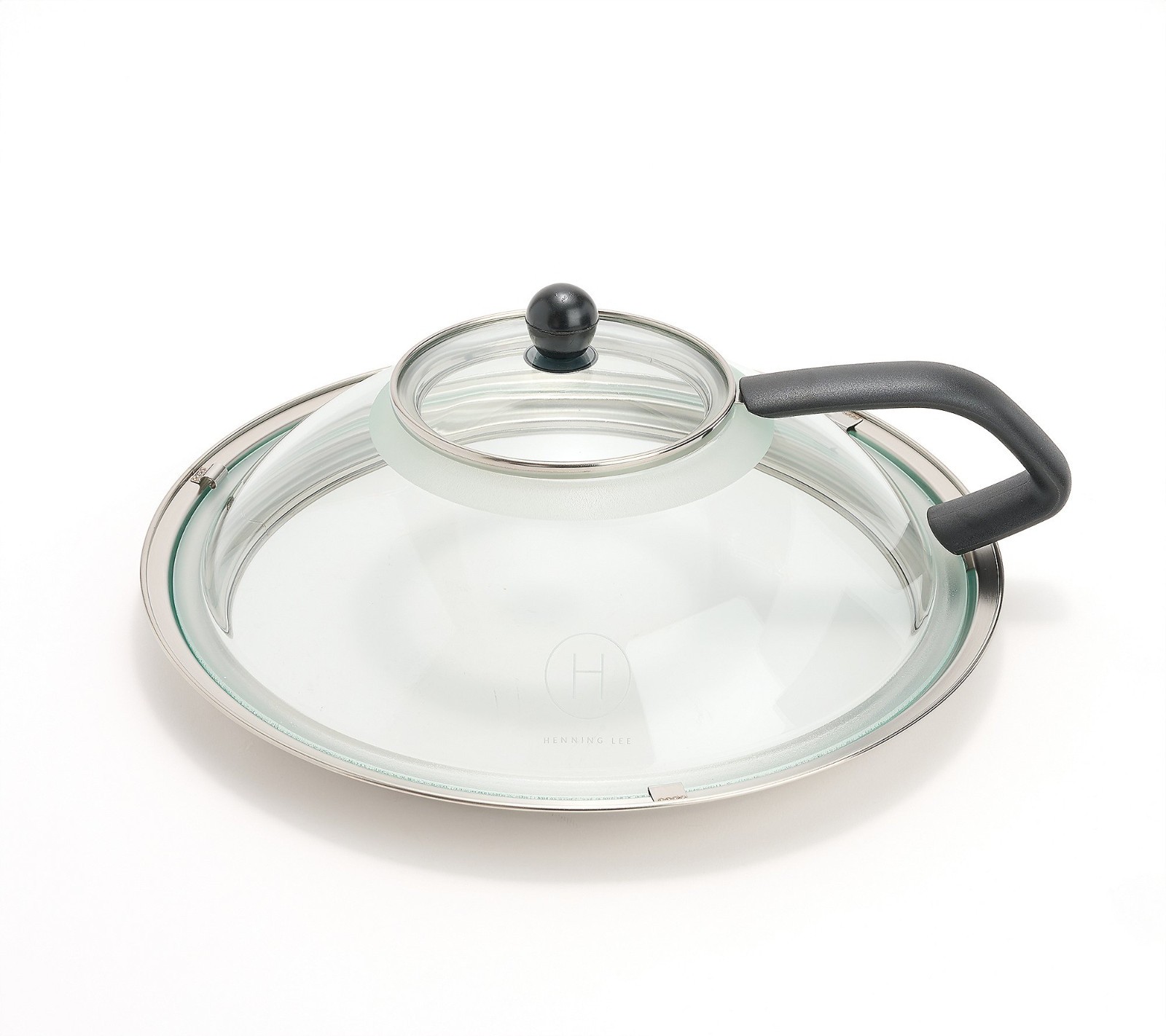 Henning Lee Universal Stir-Through Lid for Pots & Pans, Fits 10″ to 12.5″