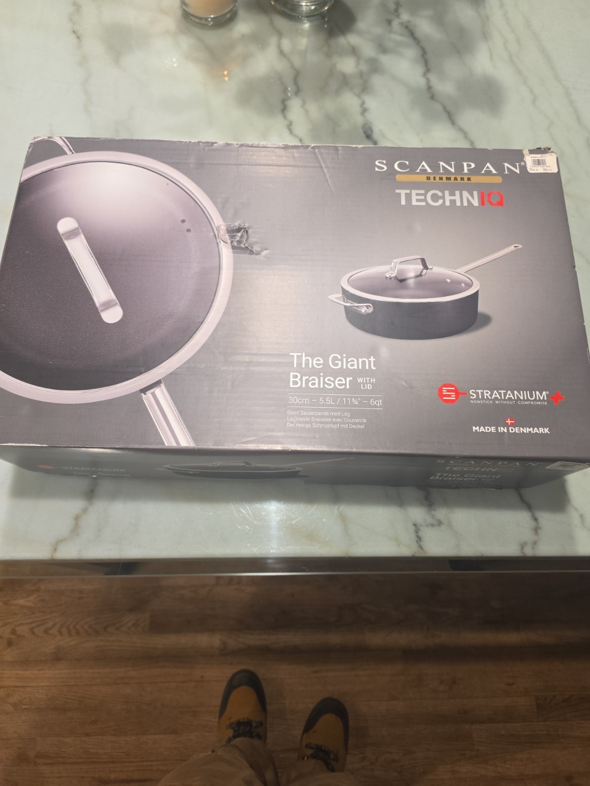 Scanpan Techniq The Giant Braiser 5.5l 6qt New Open Box