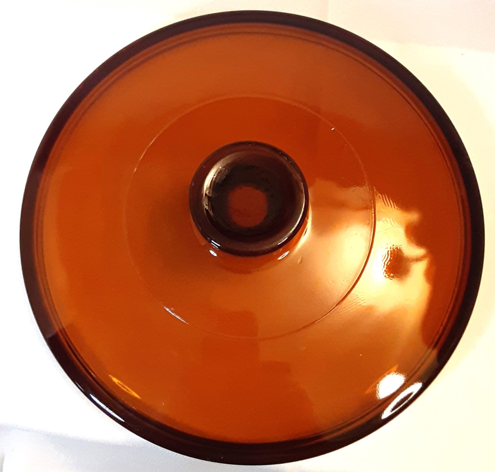 Amber 8″ Glass Replacement Lid LID ONLY 7.75″ Interior Diameter