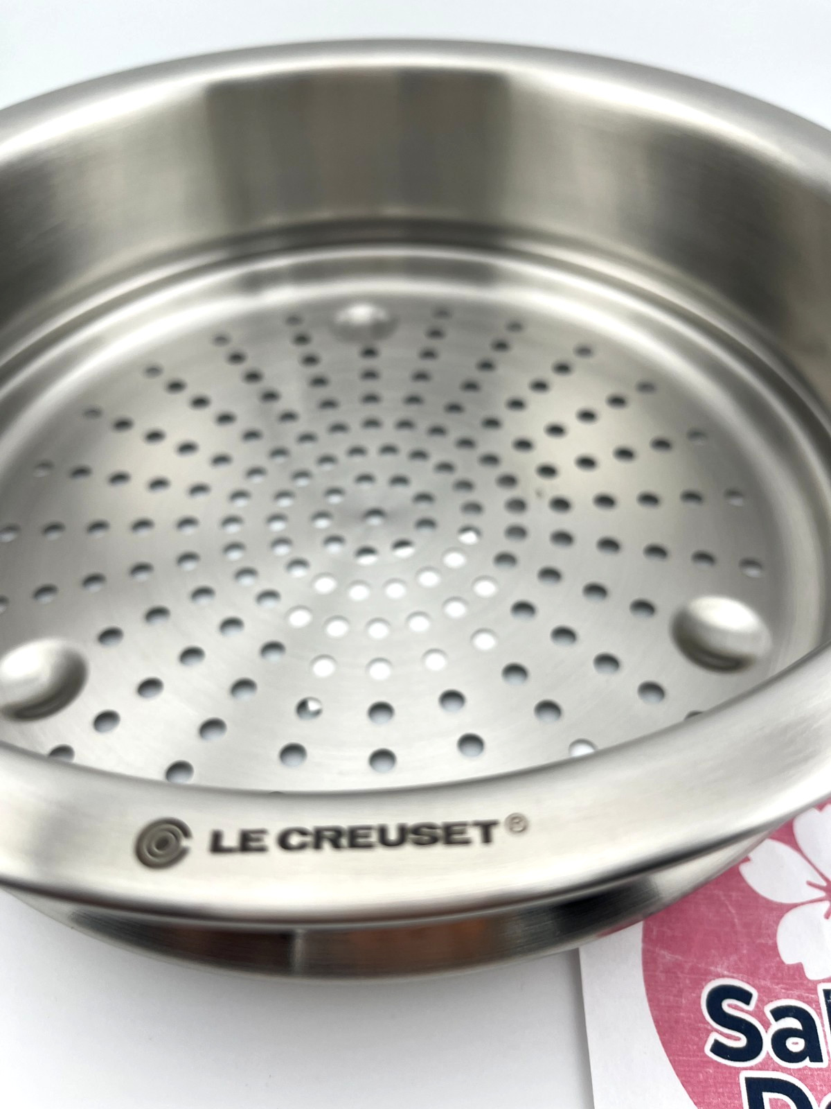 Le Creuset 20cm Stainless Steel Steamer Insert Basket for Cocotte Ronde 20 Pot