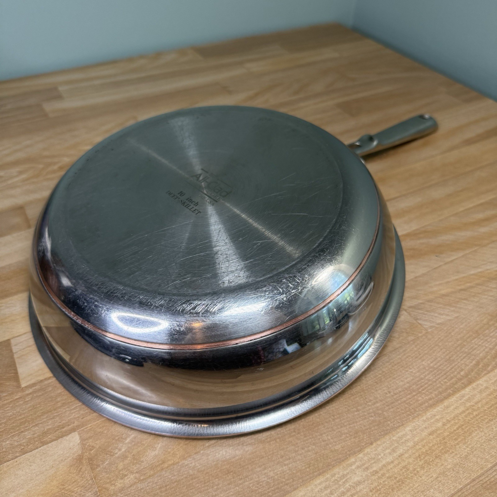 VTG ALL CLAD Copper Core 10 Inch Deep Skillet First Edition Extremely RARE -Read