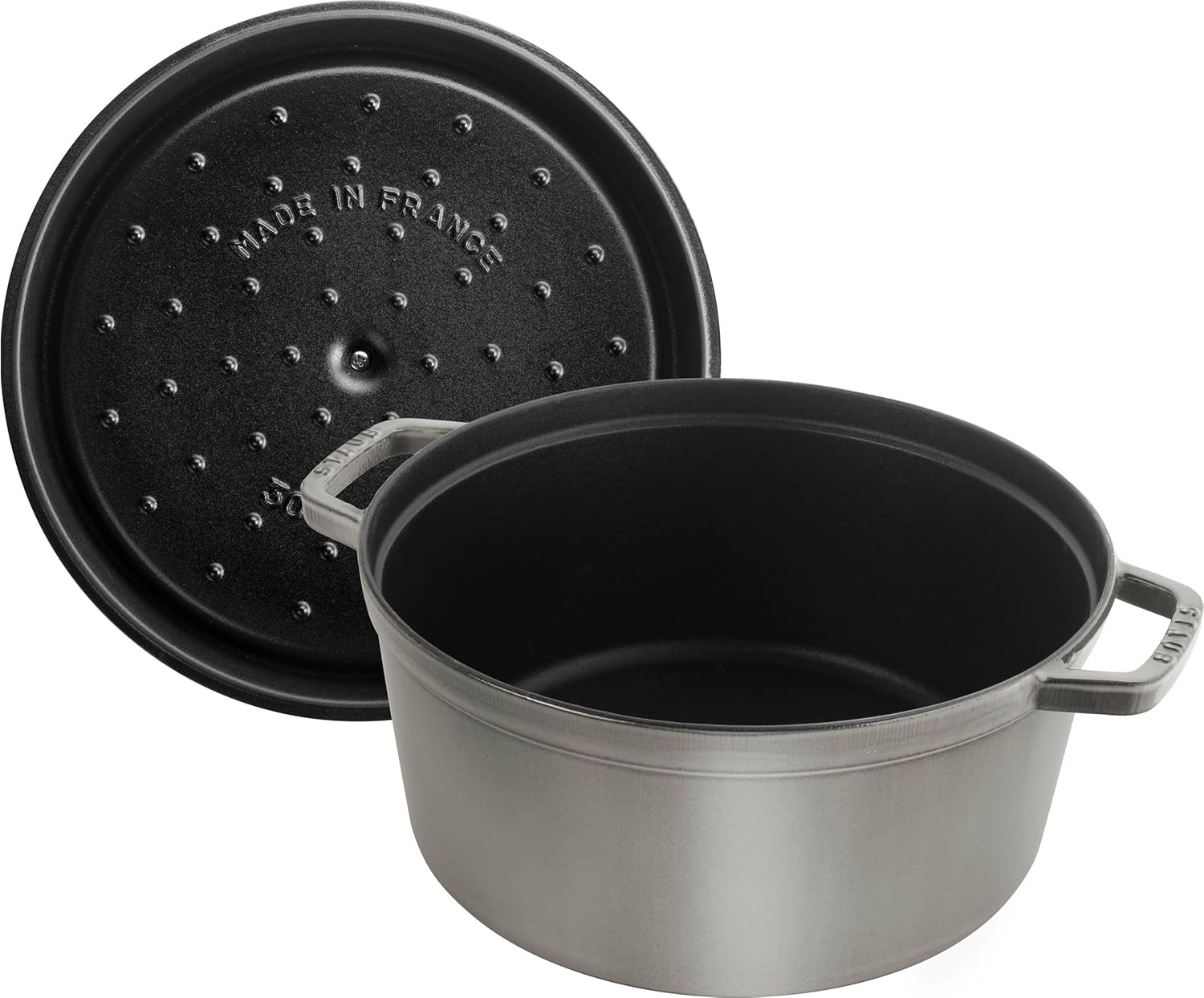 Round Cast Iron Cocotte, 8.35L, 30cm, Graphite Grey