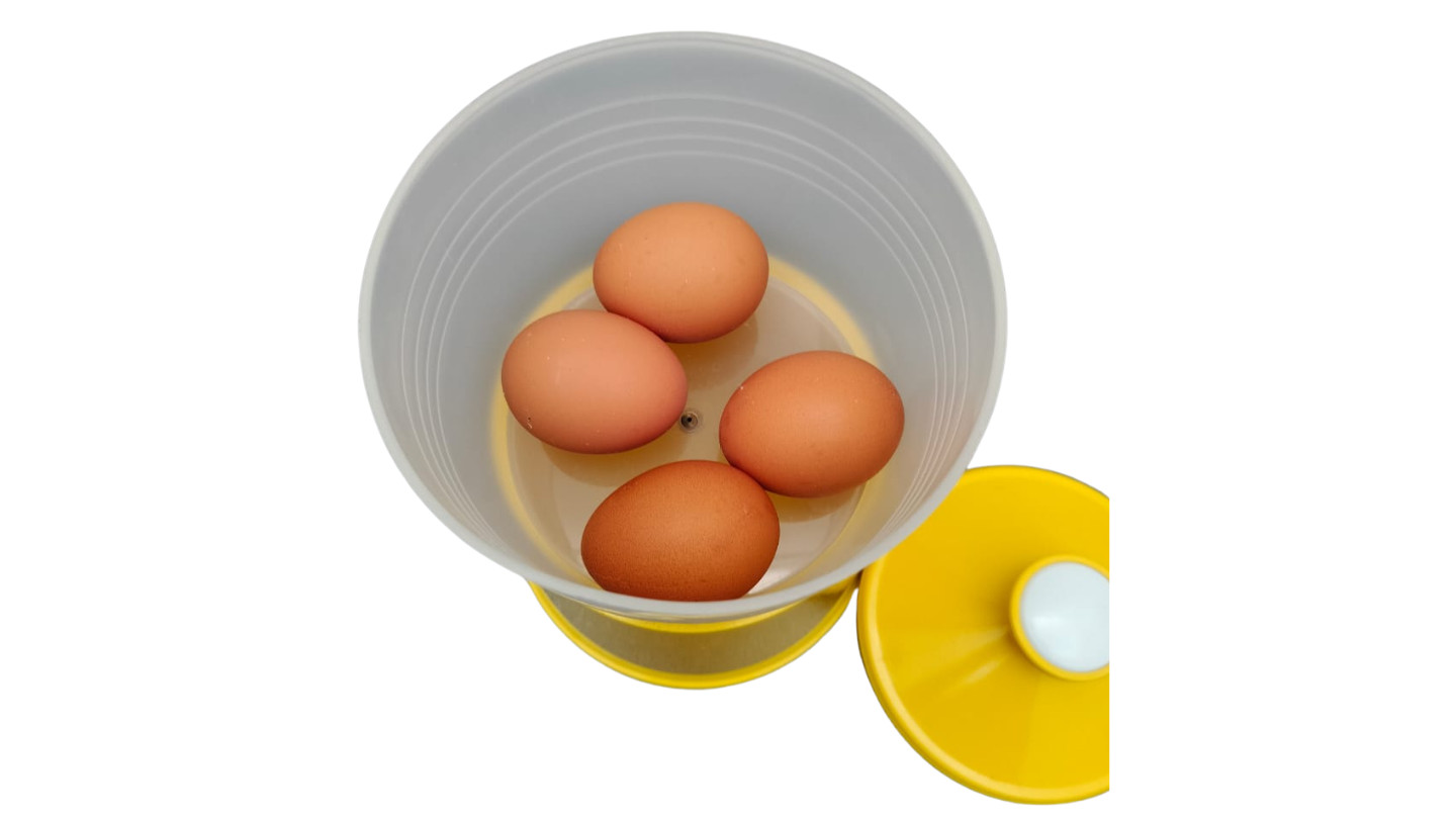 NEW HOT Half Boiled Egg Maker (up to 4pcs) Yellow Free Shipping Egg Poaching Pan