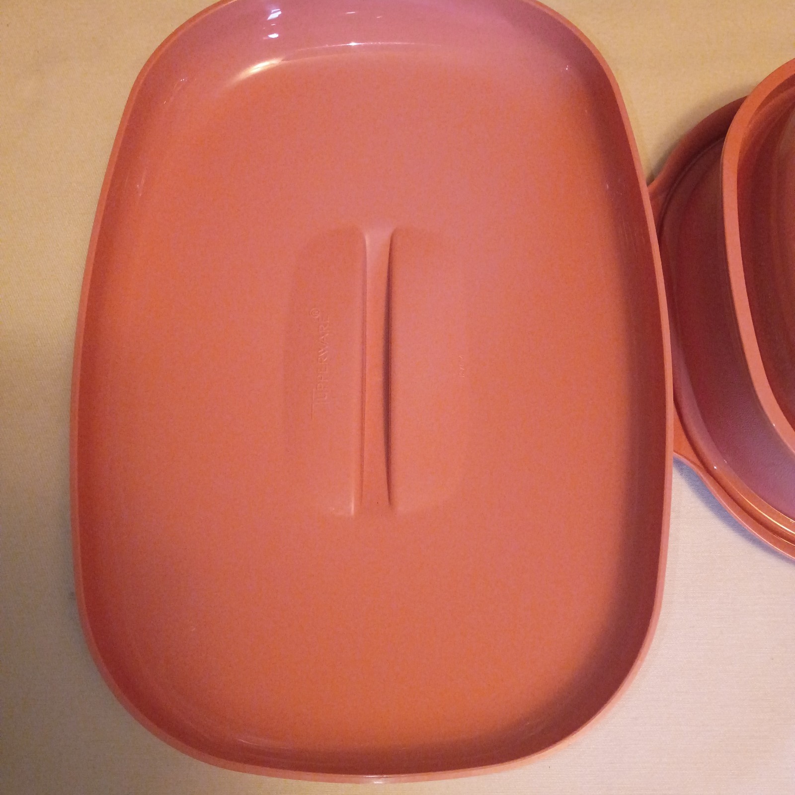 Vintage MCM Tupperware Microwave Food Steamer 3 Piece Set Very Little Signs Used