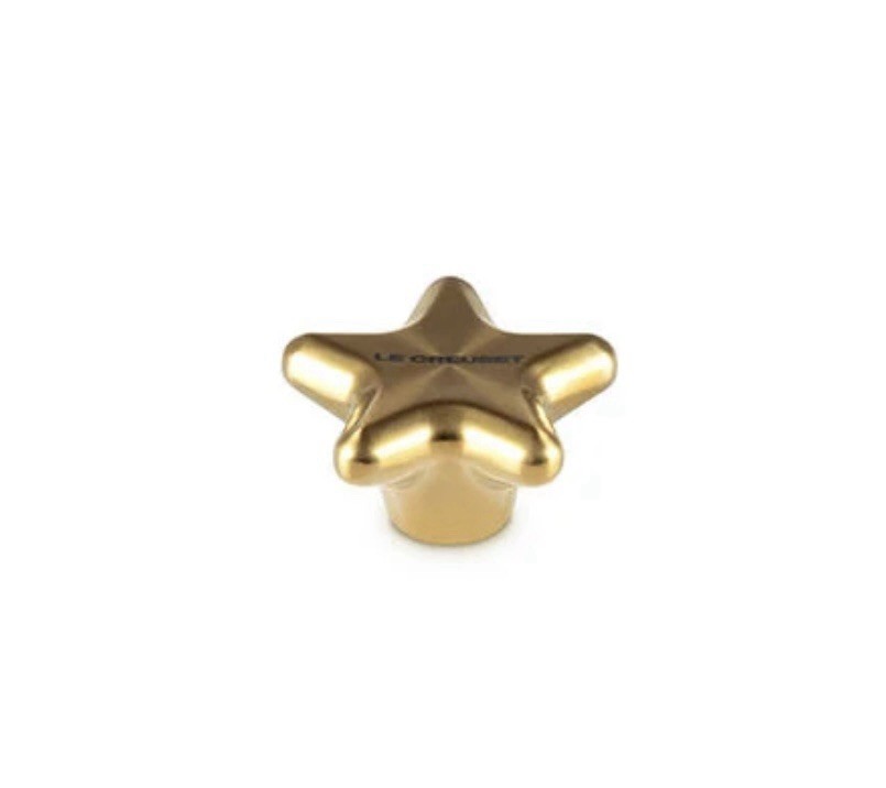 Le Creuset 2.2” 57mm STAR ⭐️ Gold Stainless Steel Signature Cookware Knob Only