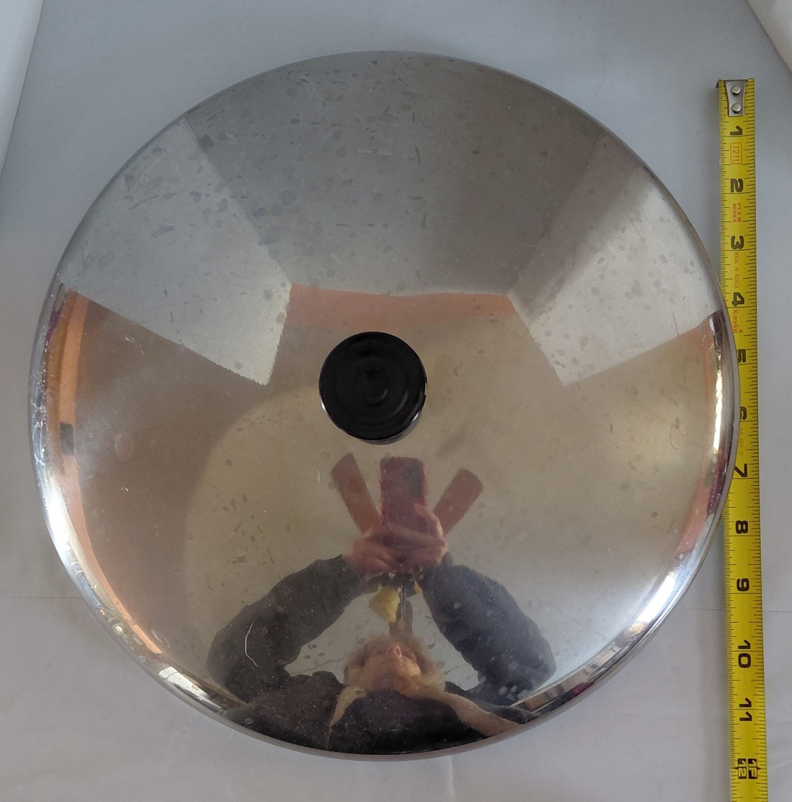 XTRA LARGE 11¾” Stainless Steel Lid ONLY Insulated Knob Pot/Pan REPLACEMENT Top